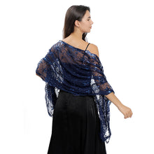 Load image into Gallery viewer, Moon Star Sequins Shawl Wraps for Evening Dresses Wedding Decoration Scarf Elegant Hijab Cover for Ramadan Festivals Women's Modest Fashion Shawl
