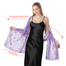 Load image into Gallery viewer, Moon Star Sequins Shawl Wraps for Evening Dresses Wedding Decoration Scarf Elegant Hijab Cover for Ramadan Festivals Women's Modest Fashion Shawl
