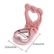 Load image into Gallery viewer, Stainless Steel Heart Shape Sandwich Press Mold Sealer Flip Non-Stick Kawaii Design for Meal Prep Kids’ Lunchbox Camping Snacks Bread Toast Mold
