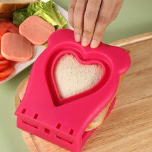 Load image into Gallery viewer, Stainless Steel Heart Shape Sandwich Press Mold Sealer Flip Non-Stick Kawaii Design for Meal Prep Kids’ Lunchbox Camping Snacks Bread Toast Mold
