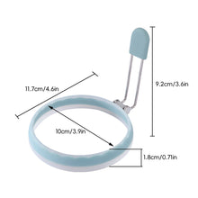 Load image into Gallery viewer, Collapsible Silicone Egg Mold Heat-Resistant Non-Scratch Pan Safe Non-Stick Egg Cooker Ring Leak-Proof Breakfast Maker Kitchen Tools
