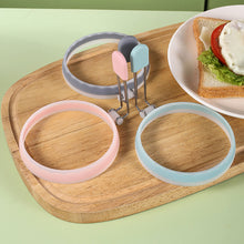 Load image into Gallery viewer, Collapsible Silicone Egg Mold Heat-Resistant Non-Scratch Pan Safe Non-Stick Egg Cooker Ring Leak-Proof Breakfast Maker Kitchen Tools
