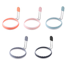 Load image into Gallery viewer, Collapsible Silicone Egg Mold Heat-Resistant Non-Scratch Pan Safe Non-Stick Egg Cooker Ring Leak-Proof Breakfast Maker Kitchen Tools
