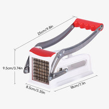 Load image into Gallery viewer, Adjustable Potato Carrot Cutter for Homemade Crispy Fries Stainless Steel Vegetable Slicer Higher Cost Performance with Non-Slip Base Stir-Fry Prep Tool
