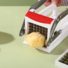 Load image into Gallery viewer, Adjustable Potato Carrot Cutter for Homemade Crispy Fries Stainless Steel Vegetable Slicer Higher Cost Performance with Non-Slip Base Stir-Fry Prep Tool
