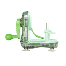 Load image into Gallery viewer, 2-in-1 Stainless Steel Fruit Peeler Hand-Crank Apple Slicer Ergonomic Handle Peel For 6 Seconds Suction Base Apple Pie Prep Fruit Platter Tool
