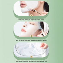 Load image into Gallery viewer, 3D Silicone Hydrating Face Mask Cover Reusable Lug Type Skincare Mask Holder for Sheet Masks &amp; Serums Absorption Travel-Friendly Skincare Tool
