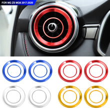 Load image into Gallery viewer, 4Pcs Car Air Outlet Cover Interior Parts Circle Mouldings Chrome AC Frame Trim Decoration Accessories Auto For MG ZS MG6 2017-2020 ﻿
