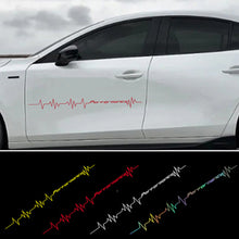Load image into Gallery viewer, 56cm Car Vinyl Reflective Performance Heartbeat Line Sticker Windshield Windscreen Bumper Hood Decor Decal Auto Vehicle Decoraion
