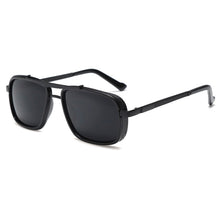 Load image into Gallery viewer, Vintage Retro Men's Punk Sunglasses Double Bridge Thick Metal Frame UV400 Lenses Motorcycle Riding Sunglasses
