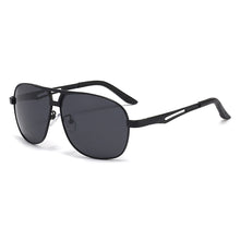 Load image into Gallery viewer, Square Polarized Sunglasses Men Lightweight Metal Frame Sun Glasses UV400 Protection Anti-Glare Cycling Driving Shades
