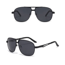 Load image into Gallery viewer, Square Polarized Sunglasses Men Lightweight Metal Frame Sun Glasses UV400 Protection Anti-Glare Cycling Driving Shades
