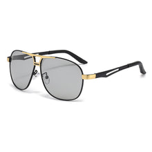 Load image into Gallery viewer, Square Polarized Sunglasses Men Lightweight Metal Frame Sun Glasses UV400 Protection Anti-Glare Cycling Driving Shades
