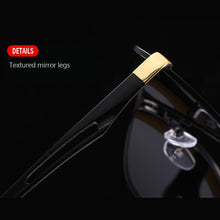 Load image into Gallery viewer, Square Polarized Sunglasses Men Lightweight Metal Frame Sun Glasses UV400 Protection Anti-Glare Cycling Driving Shades
