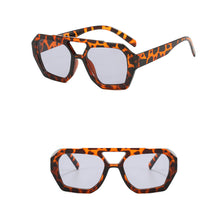 Load image into Gallery viewer, Retro Double Bridge Sunglasses Unique Polygonal Frame Vintage Unisex Sunglasses Outdoor Streetwear Accessories
