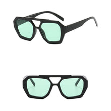 Load image into Gallery viewer, Retro Double Bridge Sunglasses Unique Polygonal Frame Vintage Unisex Sunglasses Outdoor Streetwear Accessories
