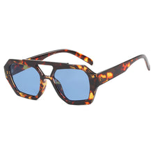 Load image into Gallery viewer, Retro Double Bridge Sunglasses Unique Polygonal Frame Vintage Unisex Sunglasses Outdoor Streetwear Accessories
