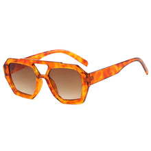Load image into Gallery viewer, Retro Double Bridge Sunglasses Unique Polygonal Frame Vintage Unisex Sunglasses Outdoor Streetwear Accessories
