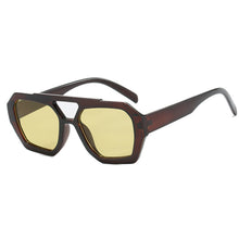 Load image into Gallery viewer, Retro Double Bridge Sunglasses Unique Polygonal Frame Vintage Unisex Sunglasses Outdoor Streetwear Accessories
