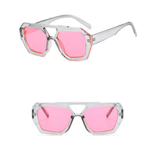 Load image into Gallery viewer, Retro Double Bridge Sunglasses Unique Polygonal Frame Vintage Unisex Sunglasses Outdoor Streetwear Accessories

