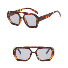 Load image into Gallery viewer, Retro Double Bridge Sunglasses Unique Polygonal Frame Vintage Unisex Sunglasses Outdoor Streetwear Accessories
