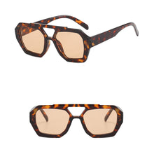 Load image into Gallery viewer, Retro Double Bridge Sunglasses Unique Polygonal Frame Vintage Unisex Sunglasses Outdoor Streetwear Accessories
