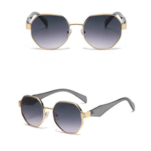 Load image into Gallery viewer, Modern Polygonal Women's Sunglasses Men Square Metal Frame Sun Glasses Retro Chic Shades for Driving Outdoor
