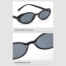 Load image into Gallery viewer, Jelly Oval Women's Sunglasses Small Frame Vintage Chic Sun Glasses Retro Translucent Teardrop Shades for Beach Outfits
