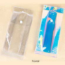 Load image into Gallery viewer, For 17cm Labubu V2 V3 15cm Cotton Doll Outfit Crossbody Pain Bag PVC Storage Bag Dolls Display Bag
