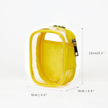 Load image into Gallery viewer, For 17cm Labubu V2 V3 15cm Cotton Doll Outfit Crossbody Pain Bag PVC Storage Bag Dolls Display Bag

