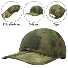 Load image into Gallery viewer, Foldable Outdoor Camouflage Baseball Cap Tactical Baseball Caps Summer UV Protection Hats For Camouflage Hiking Hat Trucker
