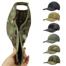 Load image into Gallery viewer, Foldable Outdoor Camouflage Baseball Cap Tactical Baseball Caps Summer UV Protection Hats For Camouflage Hiking Hat Trucker
