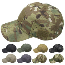 Load image into Gallery viewer, Tactical Camouflage Baseball Cap Summer Sun Hats Baseball Caps Breathable Fishing Hat For Camouflage Hiking Hat Trucker
