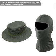 Load image into Gallery viewer, Outdoor Men Camouflage Boonie Cap Hat Neck Face Mask Foldable Soft Hat Hunting Fishing Wide Brimmed Hat Sunshade Caps
