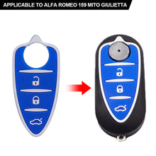 Load image into Gallery viewer, 3 Buttons Car Remote Key Shell Key Pad Rubber for Alfa Romeo 156/159 /mito/giulietta/gt/4c Accessories For Girls
