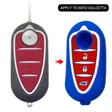 Load image into Gallery viewer, Car Remote Control Key Cover Holder Silicone For Alfa Romeo Giulietta Myth Junior 4C Romeo Mito Myth 159 GTO GTA Car Accessories
