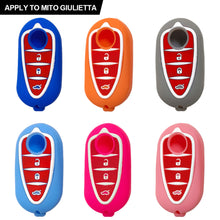 Load image into Gallery viewer, Car Remote Control Key Cover Holder Silicone For Alfa Romeo Giulietta Myth Junior 4C Romeo Mito Myth 159 GTO GTA Car Accessories
