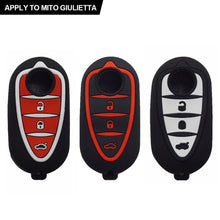 Load image into Gallery viewer, Car Remote Control Key Cover Holder Silicone For Alfa Romeo Giulietta Myth Junior 4C Romeo Mito Myth 159 GTO GTA Car Accessories
