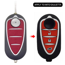 Load image into Gallery viewer, Car Remote Control Key Cover Holder Silicone For Alfa Romeo Giulietta Myth Junior 4C Romeo Mito Myth 159 GTO GTA Car Accessories
