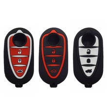 Load image into Gallery viewer, Car Remote Control Key Cover Holder Silicone For Alfa Romeo Giulietta Myth Junior 4C Romeo Mito Myth 159 GTO GTA Car Accessories
