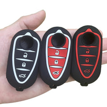 Load image into Gallery viewer, Car Remote Control Key Cover Holder Silicone For Alfa Romeo Giulietta Myth Junior 4C Romeo Mito Myth 159 GTO GTA Car Accessories
