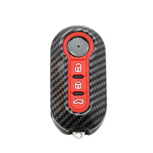 Load image into Gallery viewer, Car Flip Key Case Cover Auto Key Shell Fob Keychain Cover ABS&amp;Silicone for Fiat Ducato 500 500L Panda Grande Punto Lancia Musa Accessories
