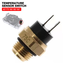 Load image into Gallery viewer, M16 65/75/80/90/95° Copper Motorcycle Water Temp Sensor Radiator Coolant Fan Water Temperature Thermostat Switch
