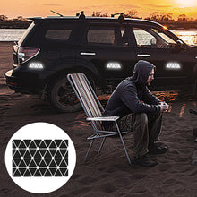 Load image into Gallery viewer, Motorcycle Helmets Invisible Triangle Black Reflective Stickers Simple And Effective Reflective Tape For Helmets Bikes
