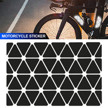 Load image into Gallery viewer, Motorcycle Helmets Invisible Triangle Black Reflective Stickers Simple And Effective Reflective Tape For Helmets Bikes
