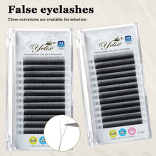 Load image into Gallery viewer, Black Y Shaped 2D YY Ultra-thin Lash Extension Premade Fans Eyelashes Extensions Single Tip Natural Soft Light False Eyelashes
