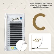 Load image into Gallery viewer, Black Y Shaped 2D YY Ultra-thin Lash Extension Premade Fans Eyelashes Extensions Single Tip Natural Soft Light False Eyelashes
