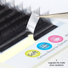 Load image into Gallery viewer, Black Y Shaped 2D YY Ultra-thin Lash Extension Premade Fans Eyelashes Extensions Single Tip Natural Soft Light False Eyelashes
