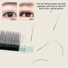 Load image into Gallery viewer, Black Y Shaped 2D YY Ultra-thin Lash Extension Premade Fans Eyelashes Extensions Single Tip Natural Soft Light False Eyelashes
