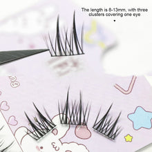 Load image into Gallery viewer, Black Sunflower False Eyelashes Natural Manga Lashes Anime Eyelashes Large Capacity Eyelashes Extension 8-13mm
